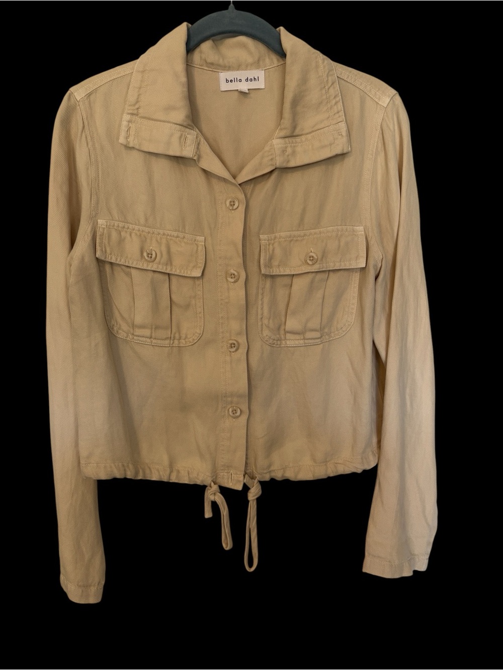 Bella Dahl Tan Utility Drawstring Jacket